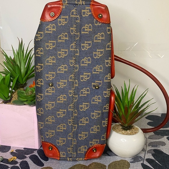 Vintage Dooney Satchel Denim With Matching Wallet - Picture 6 of 11